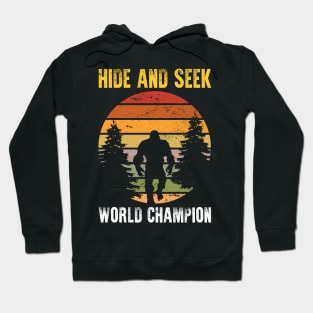 Retro Bigfoot Hide & Seek World Champion Hoodie